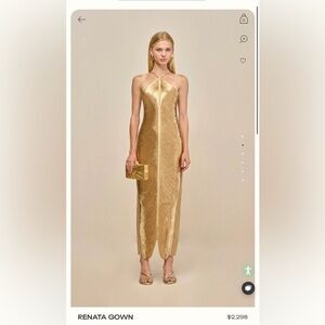 Cult Gaia Renata Gown Gold!